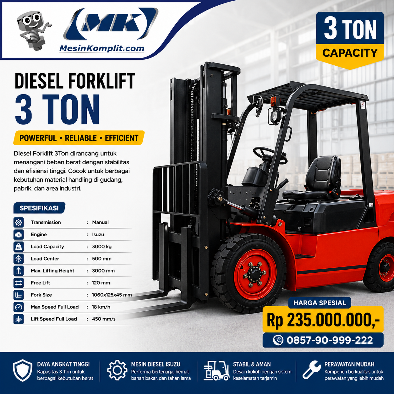 Mobil Forklift Isuzu (TSK...